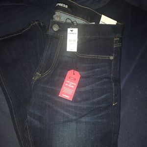 Express men's classic straight dark wash jeans-NWT